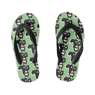 Chanclas Para Niños Ilustracion de personalizado de zorrillo alegre