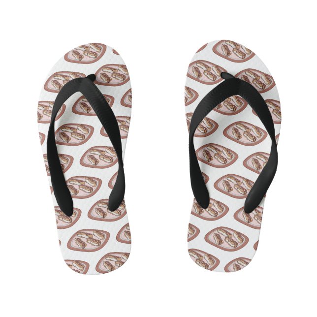 Chanclas Para Niños Ilustracion de personalizado eclair de chocolate (Plantilla)
