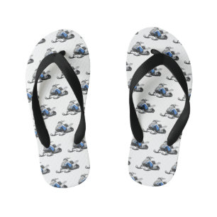 Chanclas Para Niños Ilustracion de personalizado para motos de nieve