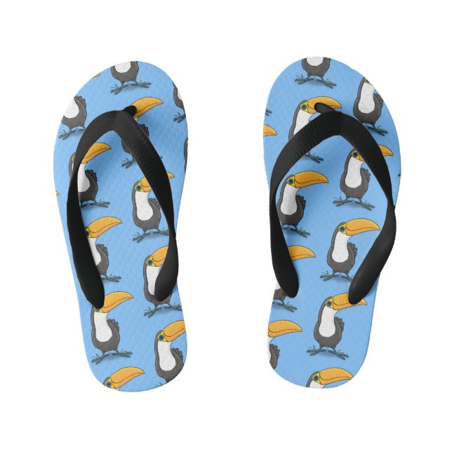 Chanclas Para Niños Ilustracion de personalizado toscano feliz (Plantilla)