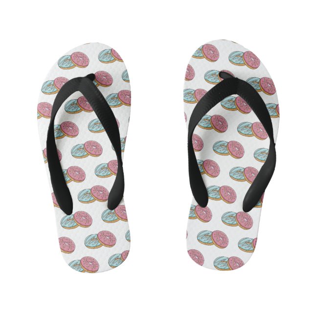 Chanclas Para Niños Ilustracion Donut personalizado (Plantilla)