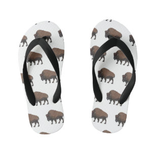Chanclas Para Niños Ilustracion personalizado Bison