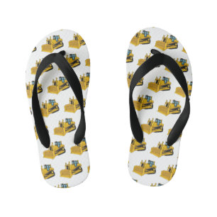 Chanclas Para Niños Ilustracion personalizado Bulldozer