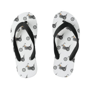 Chanclas Para Niños Ilustracion personalizado Chopper Motorcycle 1950