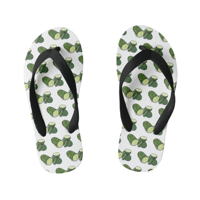 Chanclas Para Niños Ilustracion personalizado Cucumber (Plantilla)