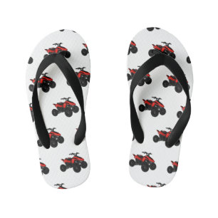 Chanclas Para Niños Ilustracion personalizado de atv de cuatro bicicle