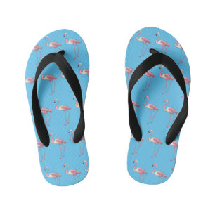 Chanclas Para Niños Ilustracion personalizado de aves de Flamingo