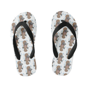 Chanclas Para Niños Ilustracion personalizado de bebé de plaquypus fel