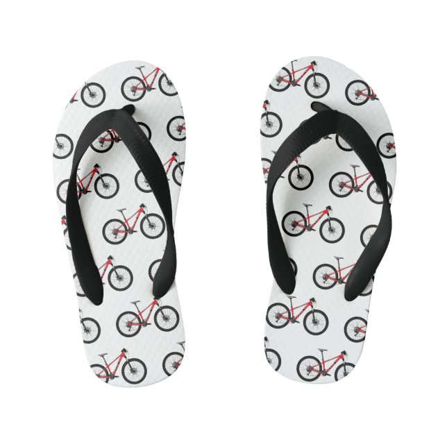 Chanclas Para Niños Ilustracion personalizado de bicicletas (Plantilla)