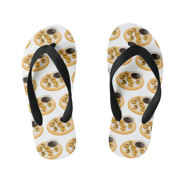 Chanclas Para Niños Ilustracion personalizado de bolso de camarón tail (Plantilla)