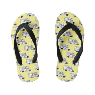 Chanclas Para Niños Ilustracion personalizado de Campervan