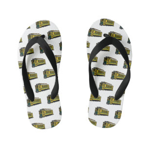 Chanclas Para Niños Ilustracion personalizado de carrito de Mata