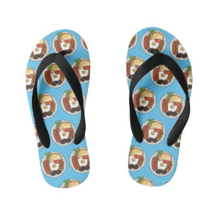 Chanclas Para Niños Ilustracion personalizado de desayuno inglés