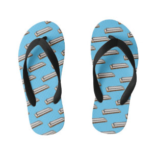 Chanclas Para Niños Ilustracion personalizado de Harmonica