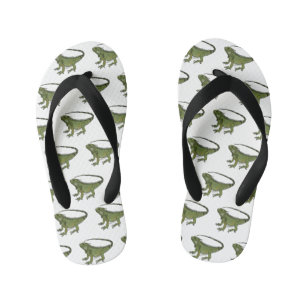 Chanclas Para Niños Ilustracion personalizado de Iguana