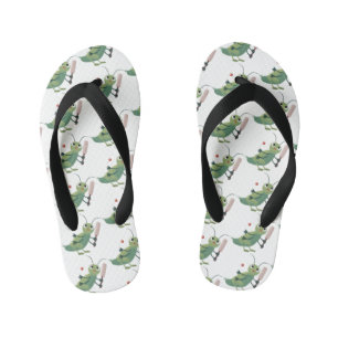 Chanclas Para Niños Ilustracion personalizado de insectos de cricket v