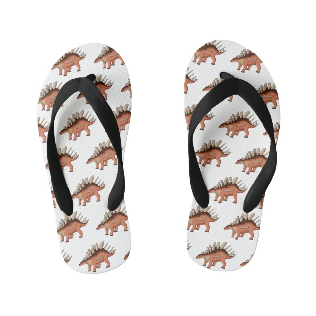 Chanclas Para Niños Ilustracion personalizado de Kentrosaurus (Plantilla)