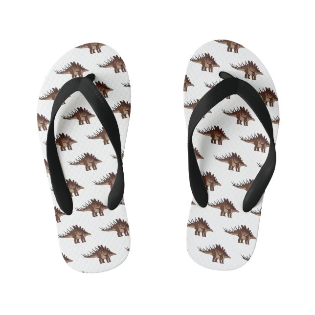 Chanclas Para Niños Ilustracion personalizado de Kentrosaurus (Plantilla)