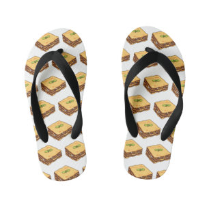 Chanclas Para Niños Ilustracion personalizado de Lasagna