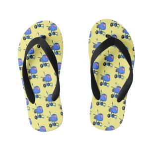 Chanclas Para Niños Ilustracion personalizado de mezclador de cemento