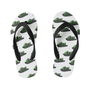 Chanclas Para Niños Ilustracion personalizado de moto acuática