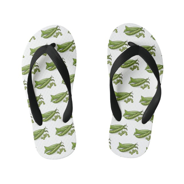 Chanclas Para Niños Ilustracion personalizado de Pea (Plantilla)