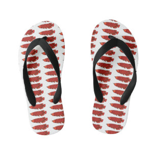 Chanclas Para Niños Ilustracion personalizado de pescado de Arowana Ro
