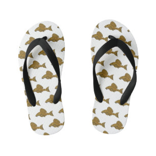Chanclas Para Niños Ilustracion personalizado de pescado Pleco