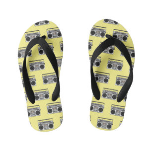 Chanclas Para Niños Ilustracion personalizado de radio