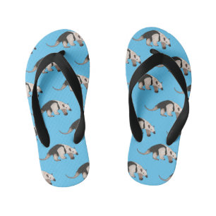 Chanclas Para Niños Ilustracion personalizado de Tamandua