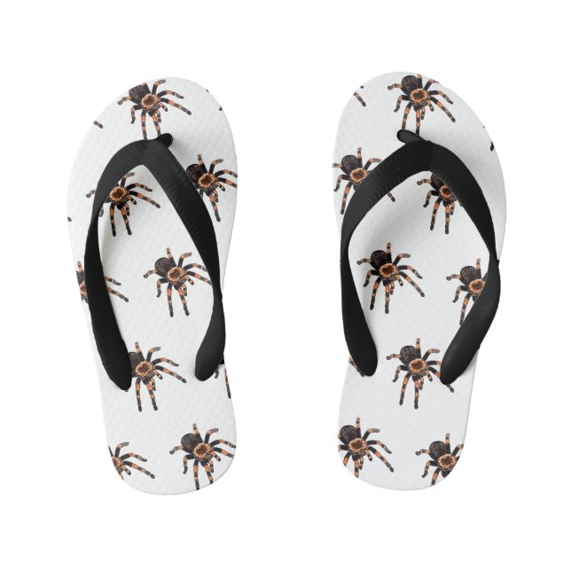 Chanclas Para Niños Ilustracion personalizado de Tarantula (Plantilla)