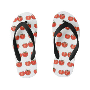 Chanclas Para Niños Ilustracion personalizado de tomate