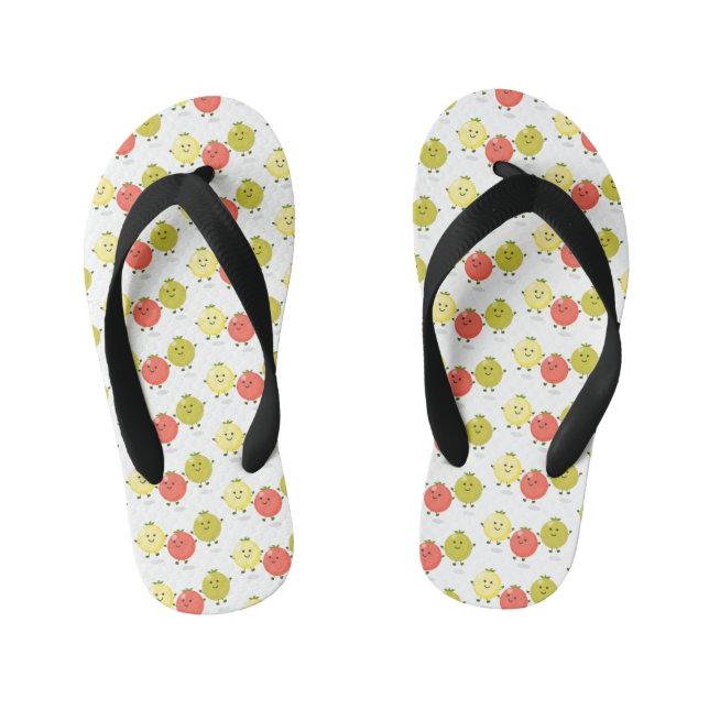 Chanclas Para Niños Ilustracion personalizado de tomates de cerezo (Plantilla)