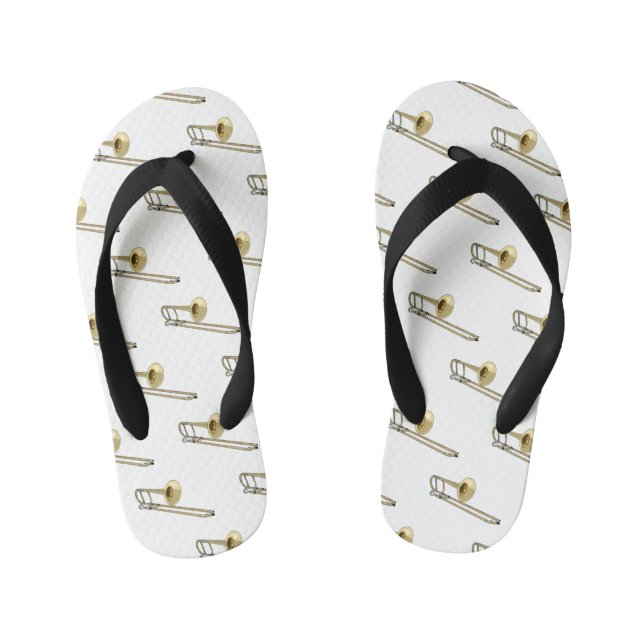 Chanclas Para Niños Ilustracion personalizado de Trombone (Plantilla)