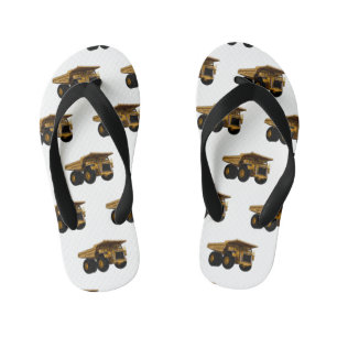 Chanclas Para Niños Ilustracion personalizado del camión de altura