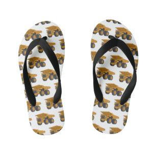 Chanclas Para Niños Ilustracion personalizado del camión de altura