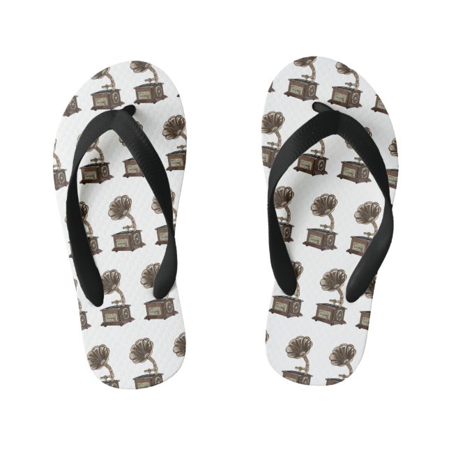 Chanclas Para Niños Ilustracion personalizado girable (Plantilla)