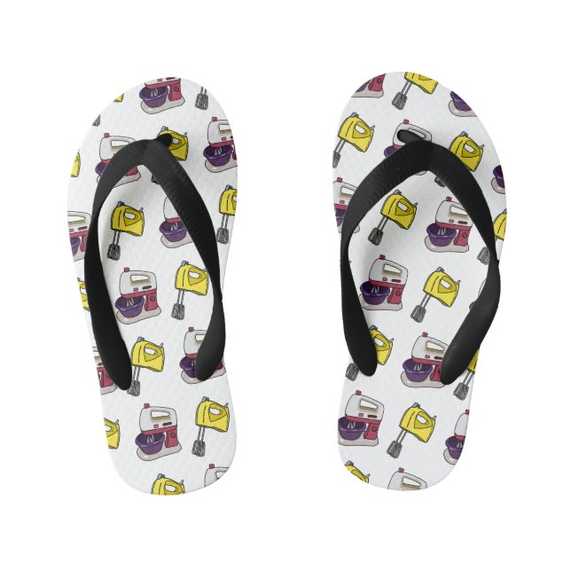 Chanclas Para Niños Ilustracion personalizado mezclador (Plantilla)