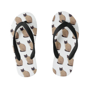 Chanclas Para Niños Ilustracion personalizado siamés