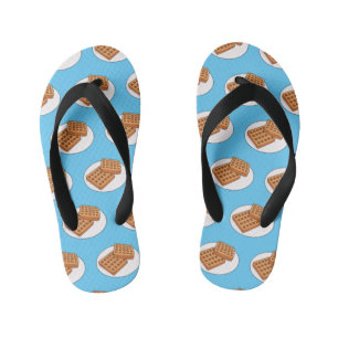 Chanclas Para Niños Ilustracion Waffle personalizado