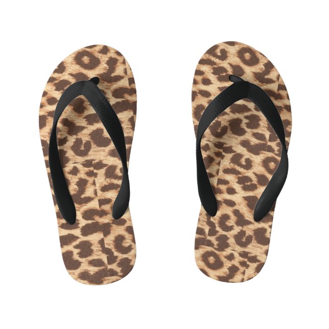 Chanclas Para Niños Impresión de leopardo (Plantilla)