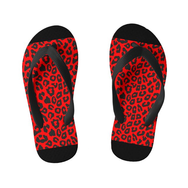 Chanclas Para Niños Impresión de leopardo (Plantilla)