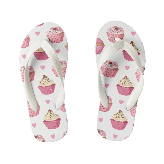 Chanclas Para Niños Impresión de torta de papel infantil (Plantilla)