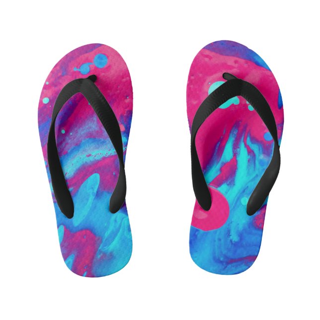 Chanclas Para Niños Interior de una lámpara de lava (Plantilla)