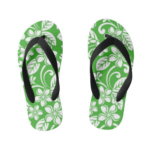 CHANCLAS PARA NIÑOS ISLAND PLUMERIA (CITRUS GREEN)