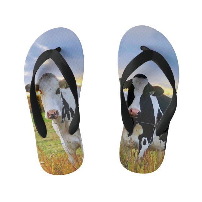 Chanclas Para Niños Kids Cow Flip Flops (Plantilla)