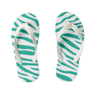 Chanclas Para Niños Kids Cute Zebra Stripe Flip Flops