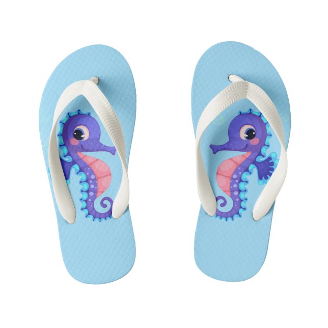 Chanclas Para Niños Kids Seahorse Flip Flops (Plantilla)