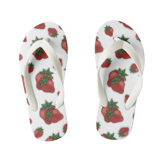 Chanclas Para Niños Kids Strawberry Flip Flops