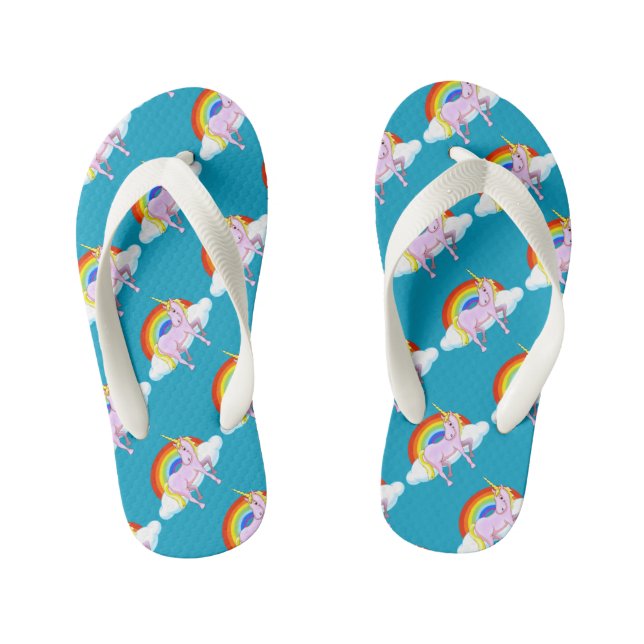 Chanclas Para Niños Kids Unicorn Flip-Flops (Plantilla)